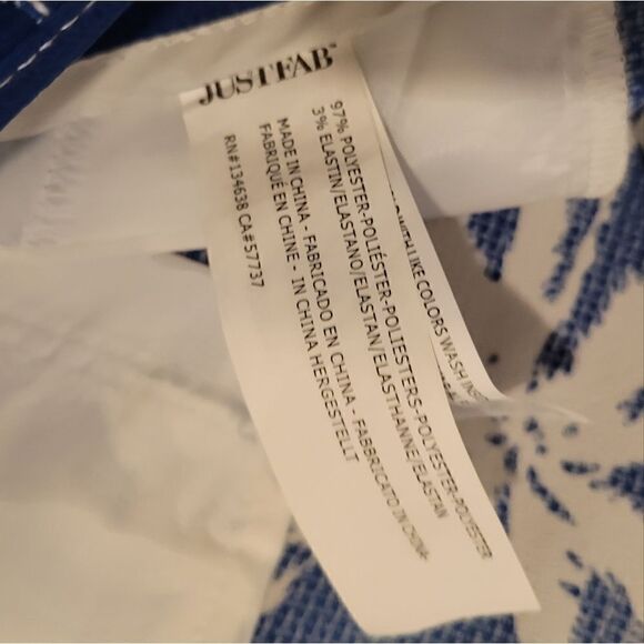 JUST FAB Palm tree textured shorts 22 - Picture 5 of 5